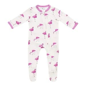 Kyte Baby Zip Footie Pajamas Retired Flamingo Bubblegum Pink 6-12 Months